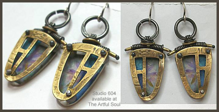 Studio 604 Brass Windows Earrings