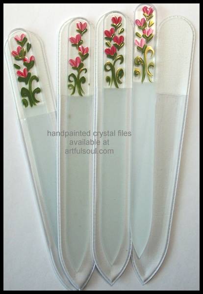 Crystal Nail File, Bouquet of Hearts