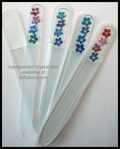Crystal Nail File, Floral Frenzy