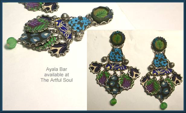 Ayala Bar Bistro Blue Earrings