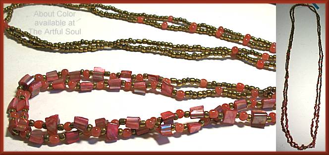 About Color LONG Red Necklace