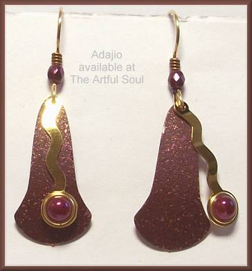 Adajio Plum Bell Earrings