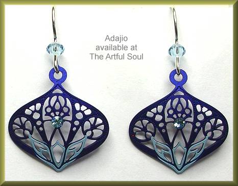 Adajio Purple Morocan Lotus Earrings