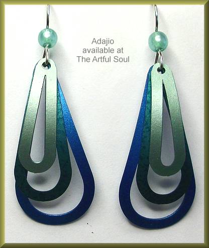 Adajio Turquoise Triple Loop Earrings