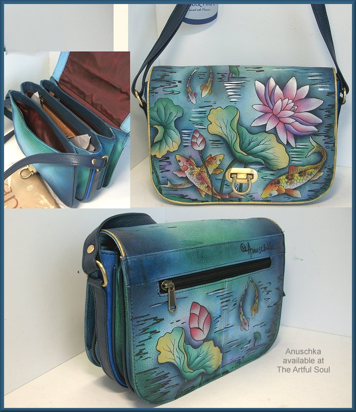 Anuschka Karmic Koi Flap Bag (retired)