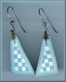 Artful Light Blue Geometrics Earrings