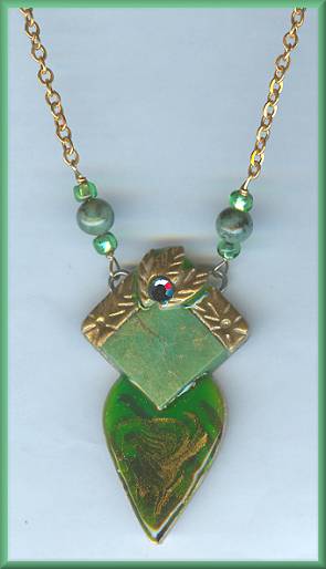 Artful Emerald Turquoise Necklace