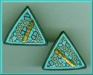 Artful Turquoise Geometrics Earrings