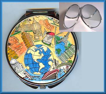 Audrey Compact Mirror in Global Destinations