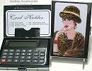 Audrey Card Case and Calculator in Leopard Lady