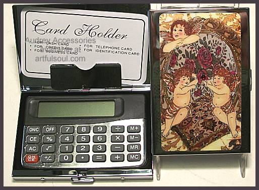 Audrey Card Case and Calculator in Cherubs