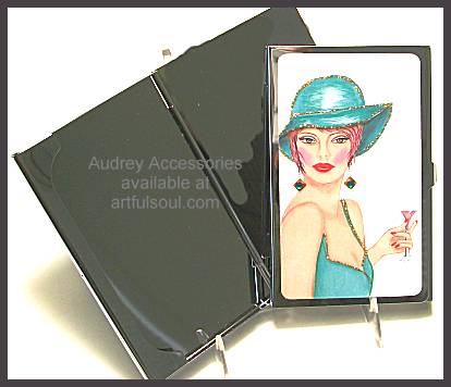 Audrey Card Case in Martini Gal