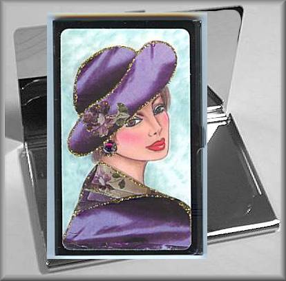 Audrey Card Case in Purple
