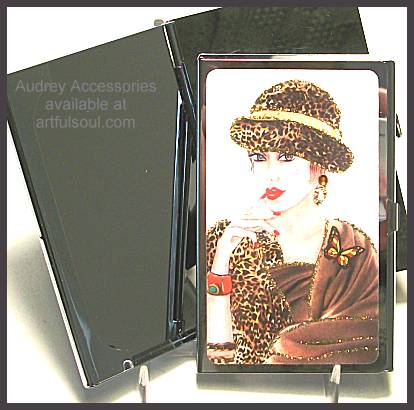 Audrey Card Case in Leopard Lady