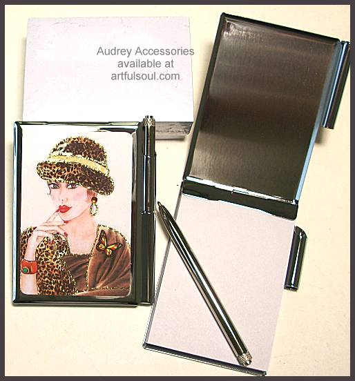 Audrey Memo Pad in Leopard Lady