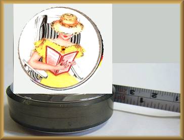 Audrey Tape Measure in Yellow Lady Reading