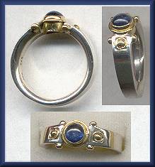 Steven Battelle Blue Sapphire Ring