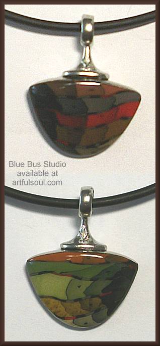 Blue Bus Juneau/Sword Small Reversible Pendant (retired)