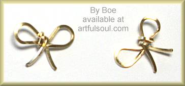 by Boe Mini Reminder Bow Earrings