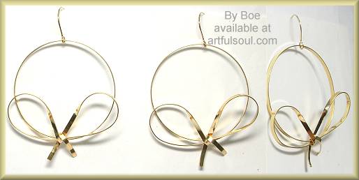 by Boe Large Charming Bow Earrings