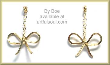 by Boe Sweetest Bow Dangle Earrings