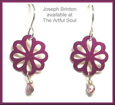 Brinton Pink Flower Earrings