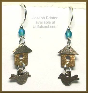 Brinton Little Birdhouse Earrings