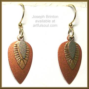 Brinton Copper Layered Spears Earrings