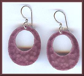 Brinton Large Orchid Oval Earrings