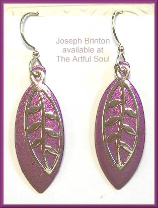 Brinton Purple Stalk Earrings