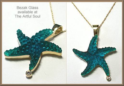 Bezak 14ky Starfish Pendant with Diamond