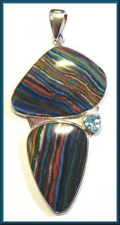 Charles Albert Rainbow Calcilica Pendant