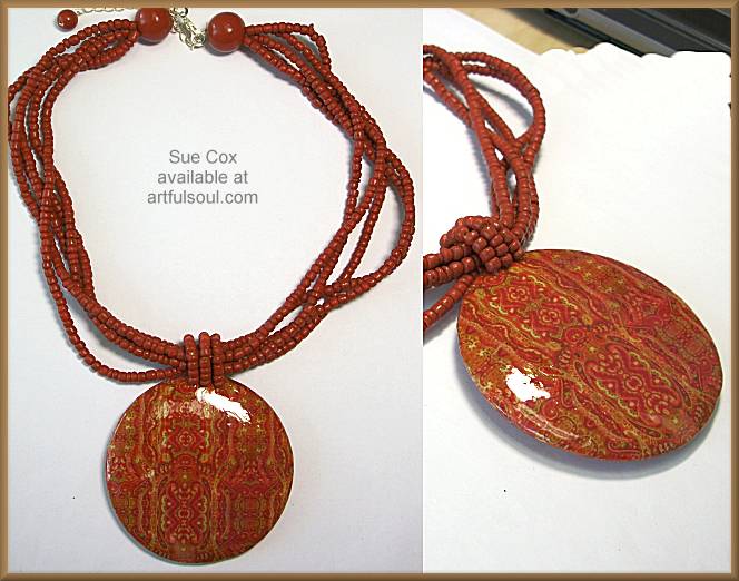 Sue Cox Coral Patterns Necklace