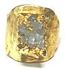 Dandridge Old Gold Crystal Cluster Ring