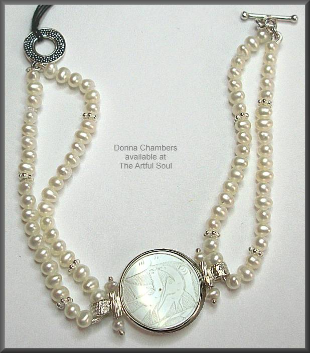 Donna Chambers SS Round Pearl Bracelet