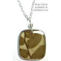 Shari Dixon Wild Brown Leaf Necklace