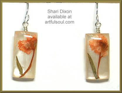 Shari Dixon Orange Achillea Earrings
