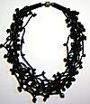 Enchanted Black Beaded Necklace