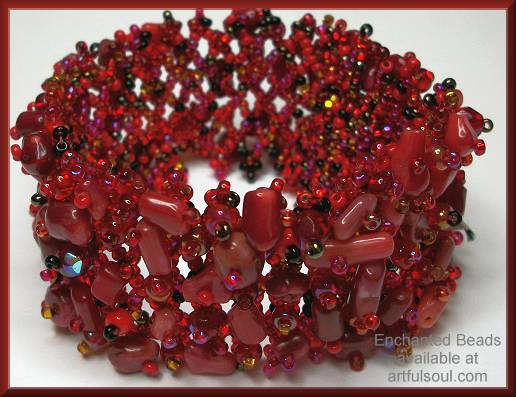 Enchanted Red Flat Bracelet