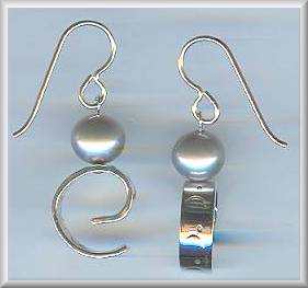 FAI Silver Pearl Earrings