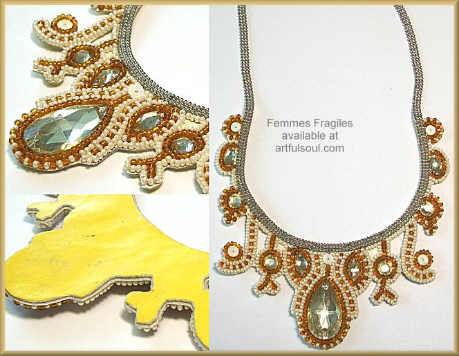 Femmes Fragiles Cream Necklace
