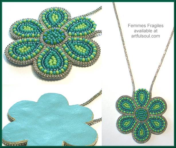 Femmes Fragiles Turquoise/Green Pendant