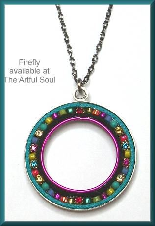 Firefly Candy Hoop Necklace