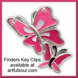 Finders Key Purse Clip Butterflies