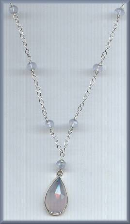 Great Falls Blue Mist Chalcedony Necklace