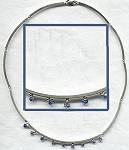 Druxman Sterling Sapphire Necklace