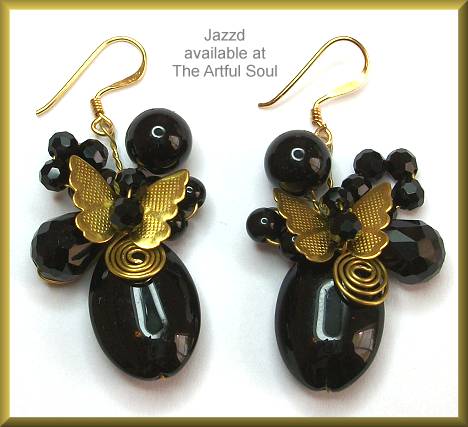 Jazzd Butterfly in Black Cluster Earrings