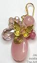 Jazzd Butterfly in Pink Cluster Earrings