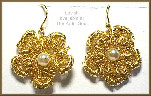 Lavish Gold and Pearl Earrings