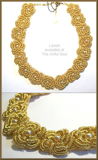 Lavish Gold and Pearl Necklace